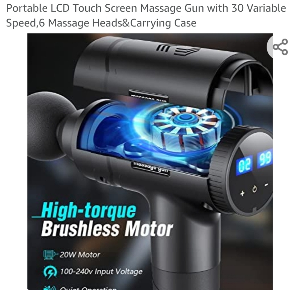 Massage Gun Percussion Muscle Massager - Picture 2 of 8